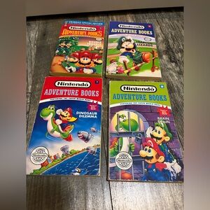 Vintage Nintendo Adventure Books Set choose your own adventures Mario and Luigi